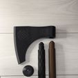 Viking-axe-parts.jpg Viking Axe - Modular, No Glue, No Supports, No AMS