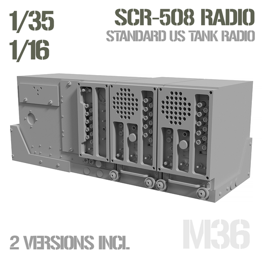 U.S. SCR-508 RADIO SET 1/35 AND 1/16