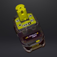 18V-Akku.png Ryobi RB18L40 18V battery 3D Scan model STL