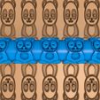 7554545555.jpg bear clay roller / pottery roller / panda clay rolling  / panda pattern cutter