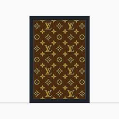 LOUIS VUITTON LV Monogram Foldable 3D Printed Unisex Multi-Color 1A5WA