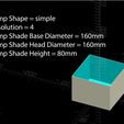 f6f7a6588dd33bddb98a781dd94d9871_preview_featured.jpg Free STL file Customizable Lamp Shade・3D printing idea to download