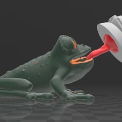APPLE-WATCH_FROG.jpg STL file Suporte Dock Station Apple Watch flycatcher Frog・3D printing idea to download