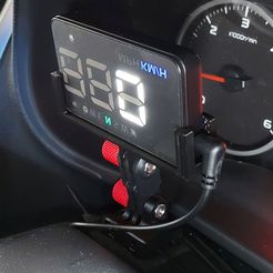2_-_side_view_with_HUB.jpg Holder for GPS-A5 HUD (Head Up Display for vehicle Speed)