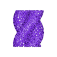 ShrimpTwistTubeVORO.stl Voronoi hide for shrimp of small fish