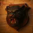 Fundo-Cinza-edits-26.png Dark Panther - Wild Trophy Head STL (Old School Style)