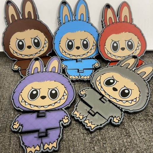 Image-9.jpg flexibler Labubu-Schlüsselanhänger