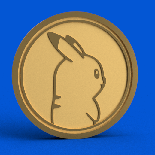 🐉 PokeCoin・Free STL File for ・Cults