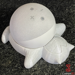 Snorlax1.png STL file Snorlax Stand for Echo Dot Gen 4 & 5・Model to download and 3D print