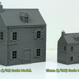 Normandy-House-World-War-2-Carentan-Wargaming-Terrain-Tabletop-15mm-DS-01-3d-Printed-new-alpha-scale-preview.jpg France Double Storey Village House