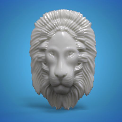 lionnnnn.1146.jpg Lion 3D STL Leon for 3D printing and CNC router