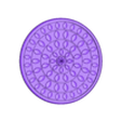 mandala-relief-panel-150mm-135pct.stl Lotus Mandala Relief Panel 150mm - Trivet and Wall Medallion