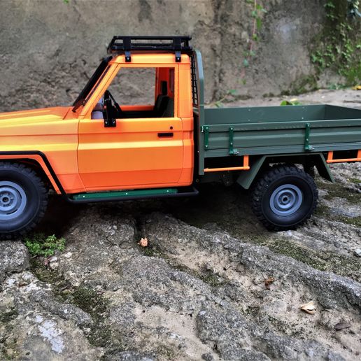🚗 TOYOTA LAND CRUISER LC75 RC PICK UP TRUCK 1 TO 16 WPL SCALE 3D PRINT ...