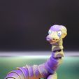 Serpiente Pitón Pelota de juguete articulado, cuerpo imprimible, cabeza encajable, simpático reflejo