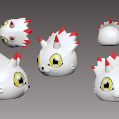 Untitled.png Free STL file Digimon - Gurimon・3D printer design to download