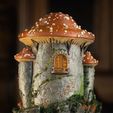 4.jpg Mushroom Cottage - Lámpara Fantasy Cozy Fairy Tale