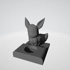 Base-carregamento-eve.png STL file Apple Watch Charging Base Eevee・Design to download and 3D print