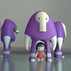toy_3dprint_modo.jpg Monster Figure Designer Toy (Girl figure not included)
