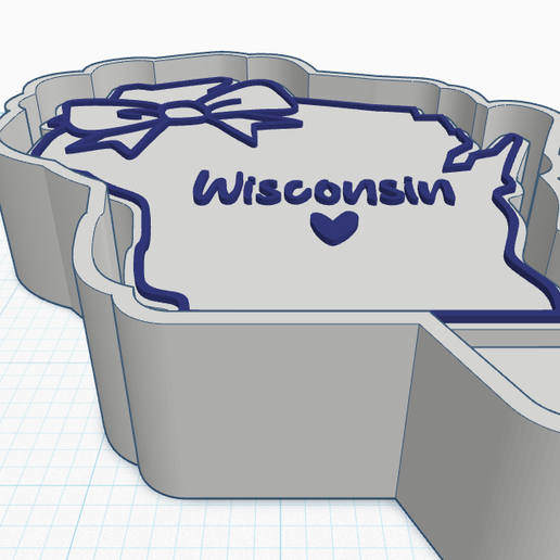 🏹 Wisconsin com molde de bolacha fresca・Arquivo STL para Impressão 3D・Cults