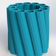penholder2.JPG Free STL file Spiral Desk Stationary Holder・3D print design to download