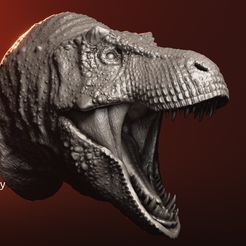 resize-trexopen3-watermarked.jpg Fichier 3D Tête magnétique de tyrannosaure 2 en 1・Modèle à imprimer en 3D à télécharger