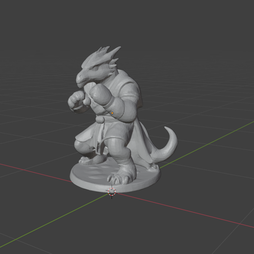 🦸 Drakeid silver monk figurine・Free STL File for 3D printing・Cults