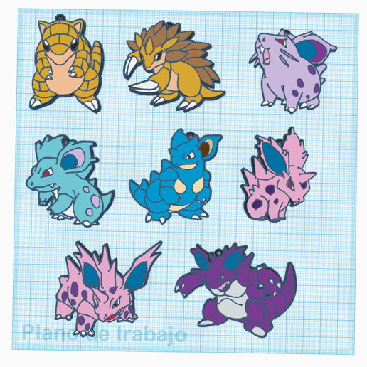 Pokemon-4.png Schlüsselanhänger Pack 151 Pokemon