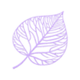 leaf_20x20_DEF-BodyPocket.stl Leaf Wall art. Print and stick to your wall!