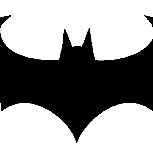 STL file Batman logo wall decal・Design to download and 3D print・Cults