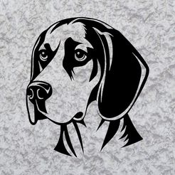 Sin-título.jpg Coonhound Hund Wanddekoration Wandbild Maskottchen Hundedeko
