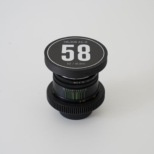 Cine-Mod Kit: Focus Gear and Cap for 58mm Helios 44-2 Lens