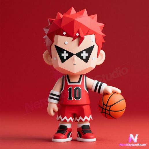 🗿 N61.Slam Dunk Sakuragi Hanamichi・ STL File for 3D printing・Cults