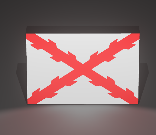 Lampara Led Bandera Aspa de Borgoña