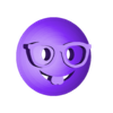 Nerdy.stl Free STL file 3D Emoji Face Icons・3D printable object to download