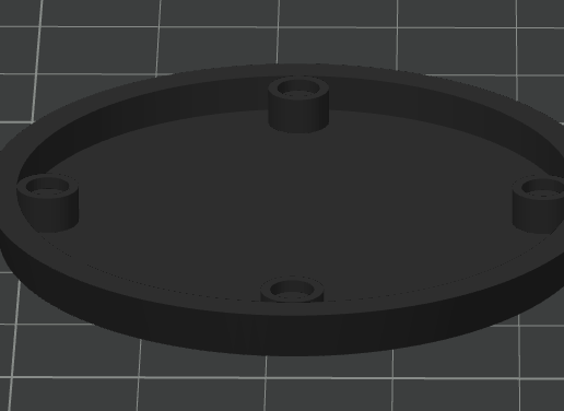 50mm Base with 3x1 magnet slots 3D model