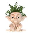 PhotoRoom_20230522_174030.jpeg FLOWER POT/VASE/CONTAINER -“BABY TROLL” WITH REMOVABLE HAIR
