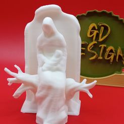 IMG_20230602_115336263.jpg Archivo STL Madre sentada con su bebé en brazos・Diseño para descargar y imprimir en 3D