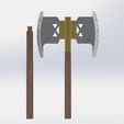 preview6.JPG Gimli battle-axe-Lord Of The Rings-LOTR ready 3d print model