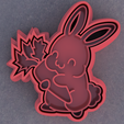 Conejo_zanahoria1.png Rabbit and carrot. Easter cookie cutter. Rabbit and carrot. Easter Cookie Cutter.