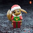 christmas-eevee-color-1-copy.jpg Файл 3D Рождественский Eevee - фигурка с предварительной поддержкой・3D-печатная модель для загрузки