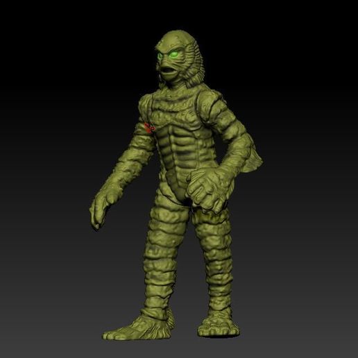 ScreenShot487.jpg Файл 3D The Creature From the Black Lagoon Action figure for 3D printing Universal Studios STL・Модель для загрузки и печати в формате 3D, DESERT-OCTOPUS