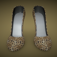 2.png Women's High Heels Sandals - Leopard Pattern