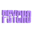 PSYCHOI-Logo.stl PSYCHO Logo