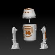 ScreenShot1226.jpg Star Wars The Mandalorian . R5-D4 droid .3D action figure .OBJ Kenner style.
