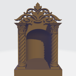 Retablo sencillo imagen completa 1.png Barroque box (Baroque niche, religious altarpiece)