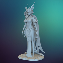 Signora.38.png Genshin Impact - La signora - The Fair Lady 3D print model
