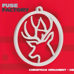 fusefactory_thingiverse_instagram_deer-01.jpg Archivo STL gratis Venado - Adorno de Navidad・Objeto para impresora 3D para descargar