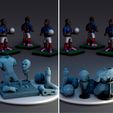 m5.jpg STL file Kylian Mbappe - France - Soccer・Design to download and 3D print