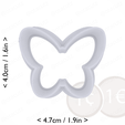 butterfly~1.5in-cm-inch-top.png Butterfly Cookie Cutter 1.5in / 3.8cm