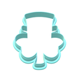 2.png Clover With Hat Cookie Cutter | STL File